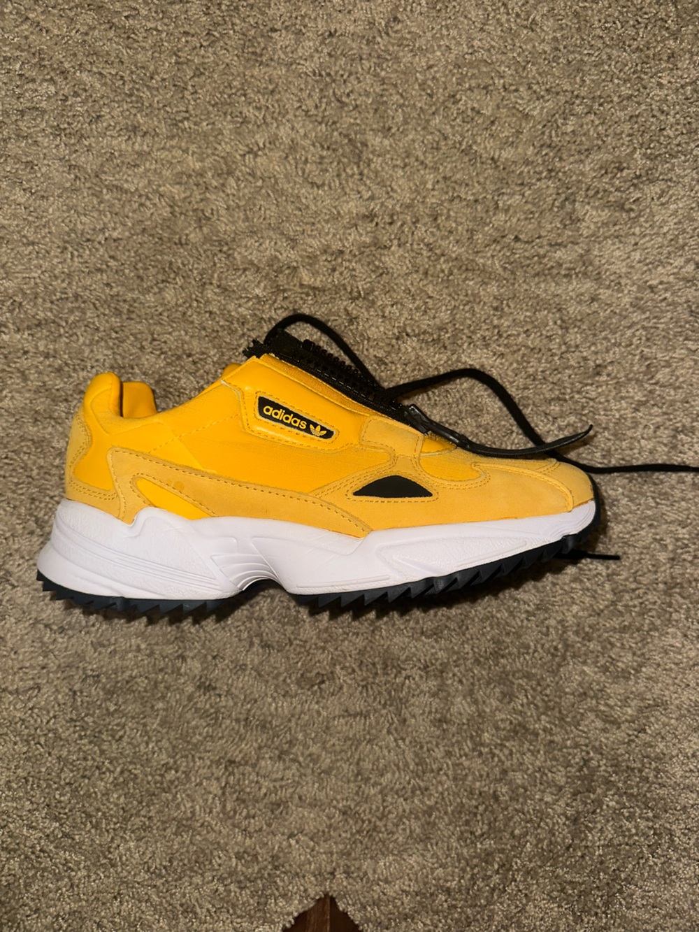 Adidas Falcon Zip Active Gold Chunky Sneakers Women’s Size 7